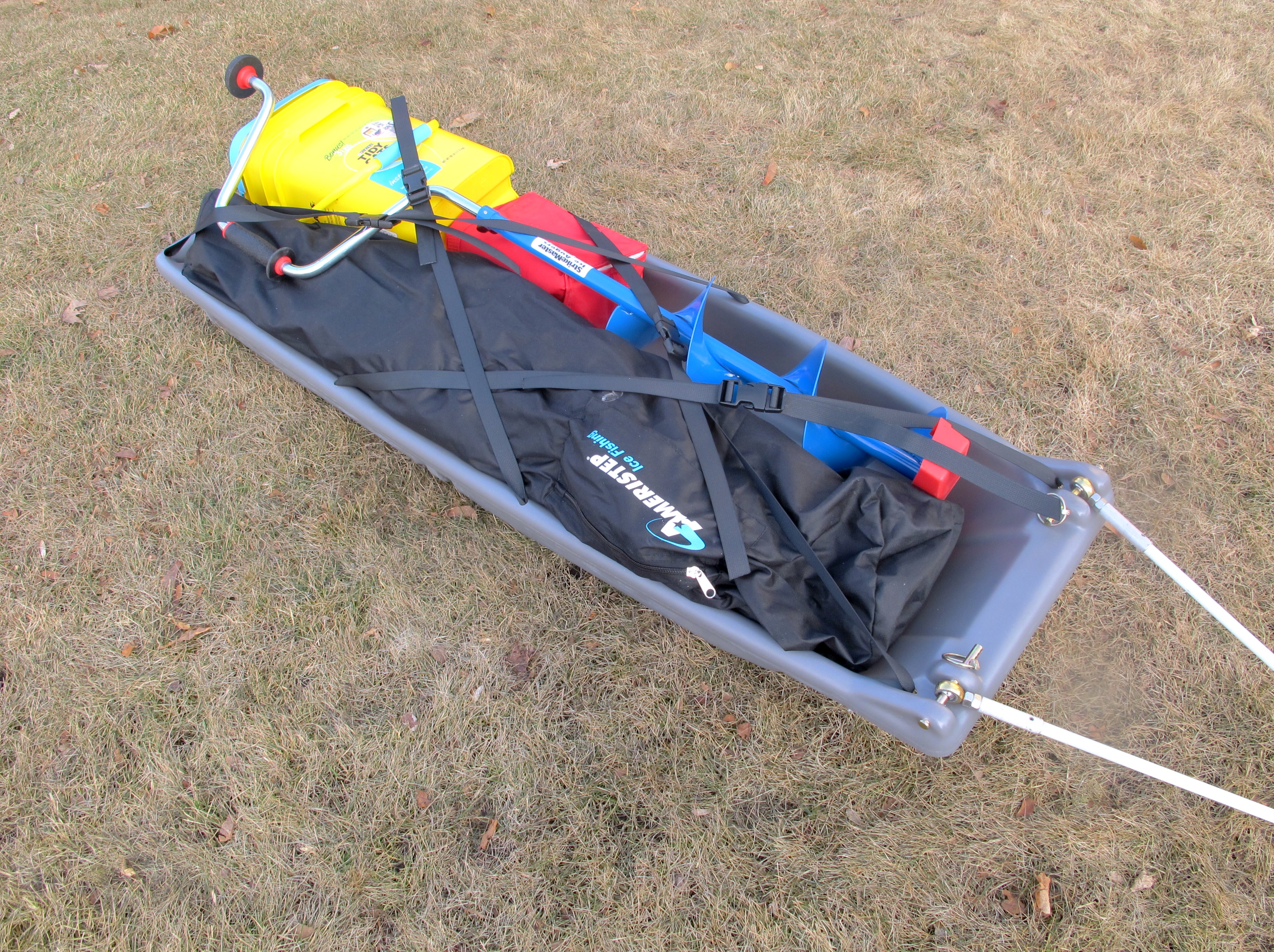Using a Pulk as a Backcountry Ice Fishing Sled –